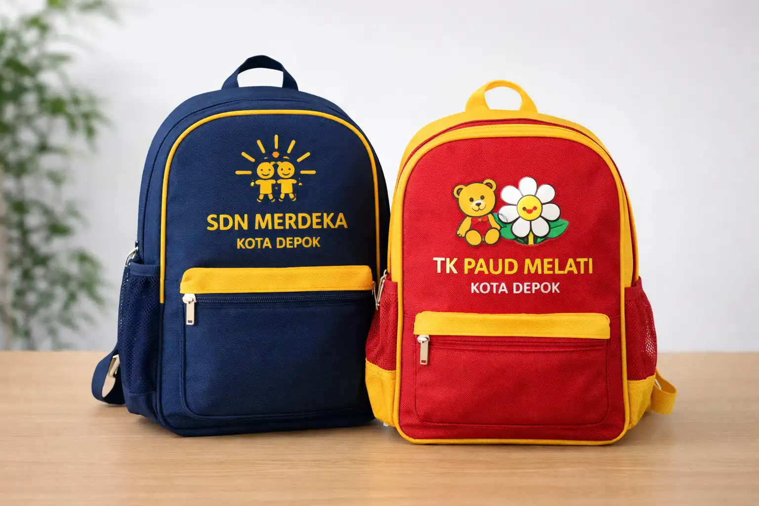 konveksi tas sekolah custom Depok TK PAUD SD Tasnesia